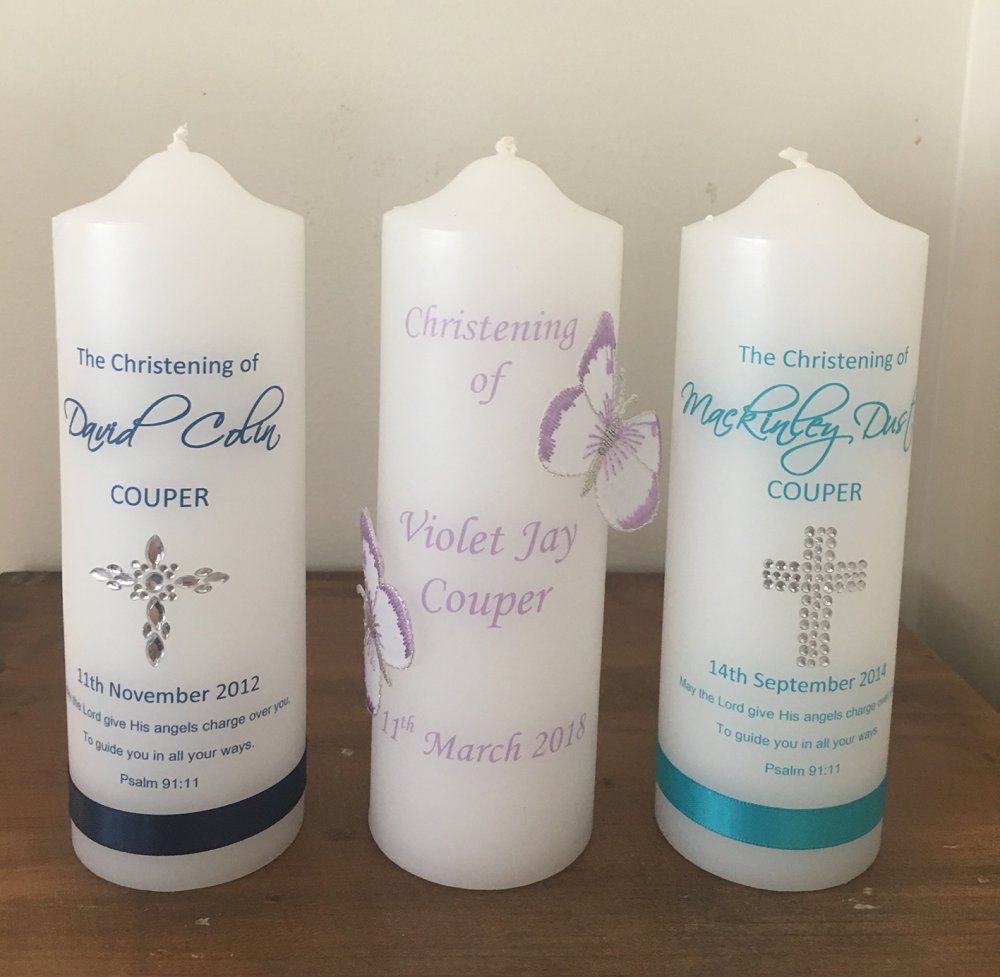Candle Gallery, Baptism, Naming, Wedding, Memorial, Family Crest Gifts