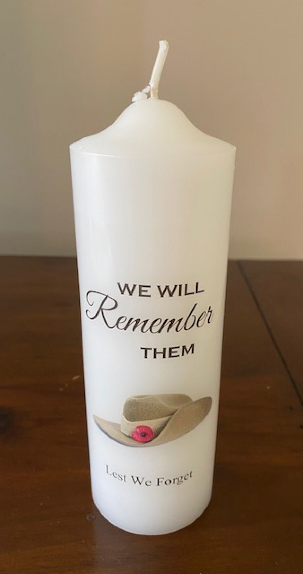 Anzac Candle Slouch Hat Classy Candles Online Shop Sydney