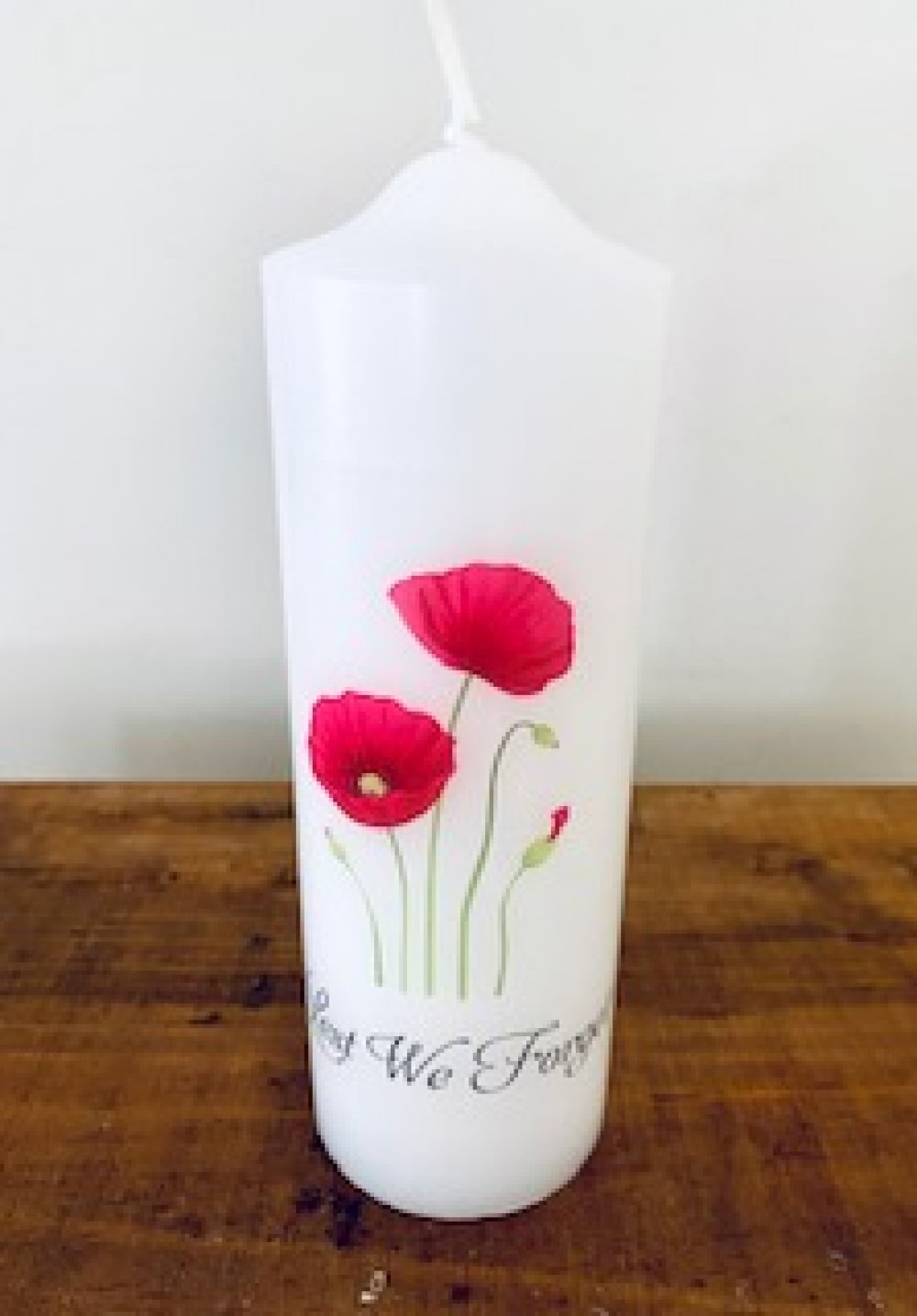 ANZAC Candle Poppy flower Classy Candles Online Shop Sydney